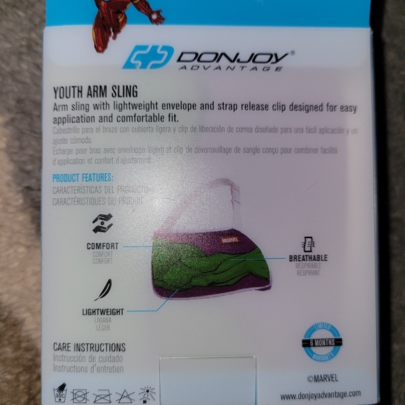 DonJoy Incredible Hulk Adjustable Arm Sling with Release Clip New - Picture 4 of 7